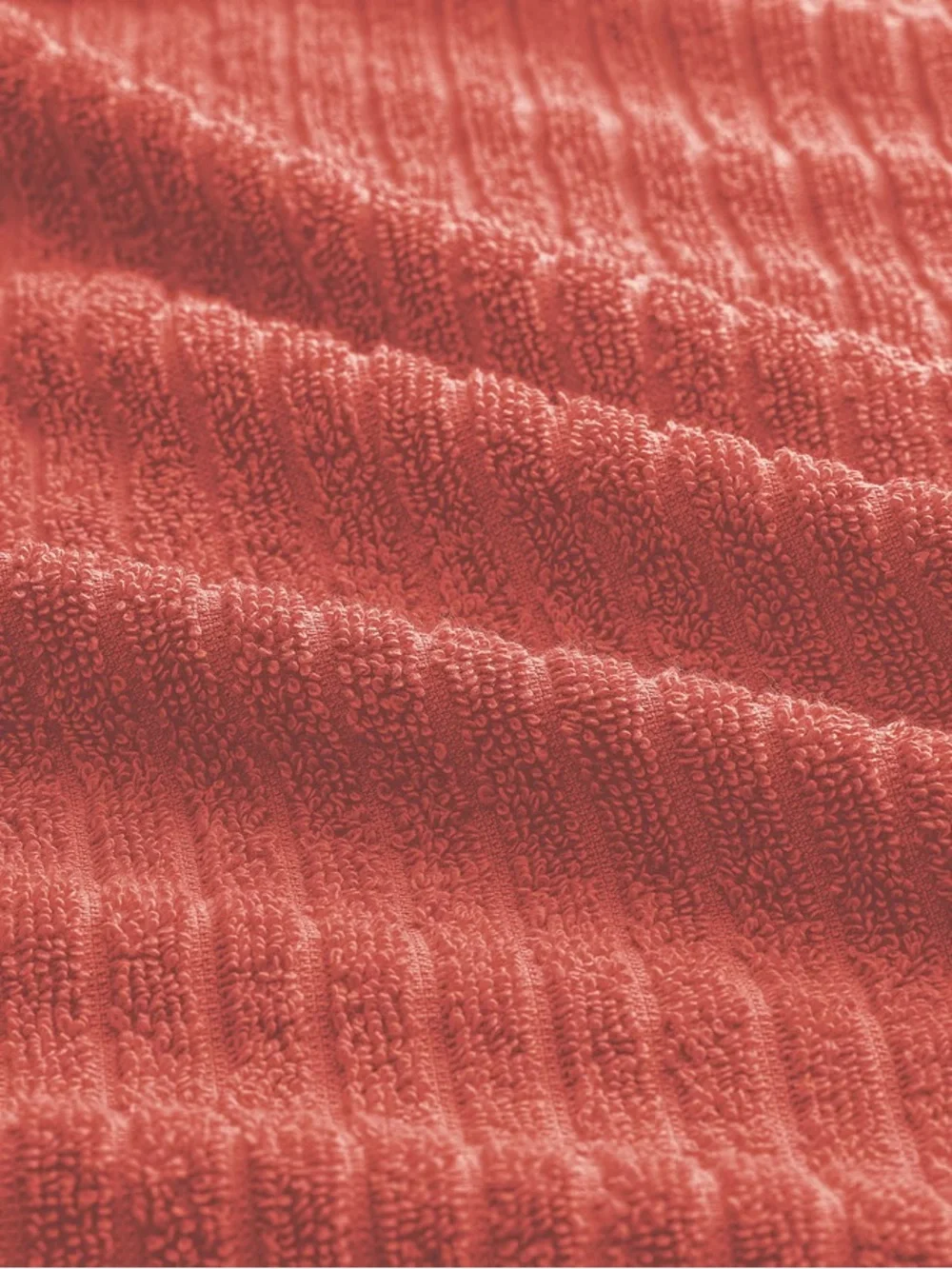 Orange-Red Bath Sheet - Plush Absorbent Towel